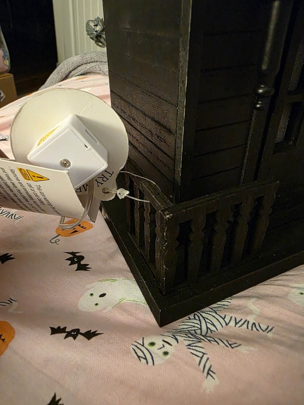 T.J.Maxx Black Gothic Haunted House LED Holiday Decor - Picture 3 of 5